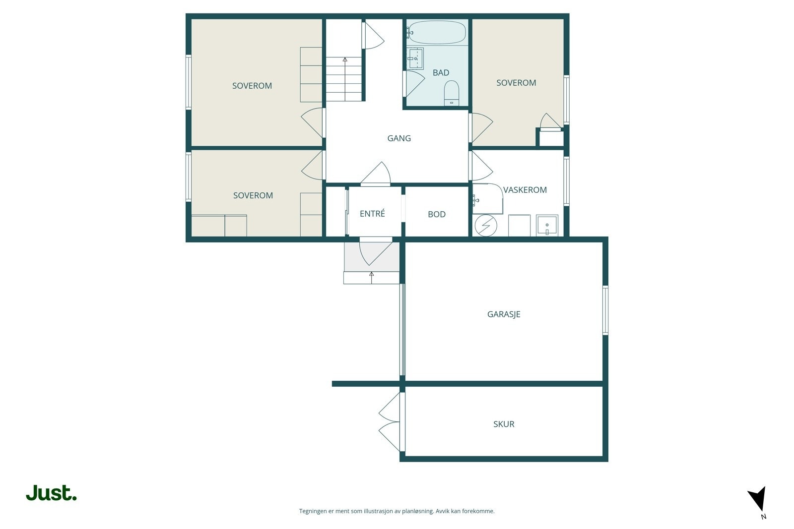 Planskisse 1.etasje. Galleribilde