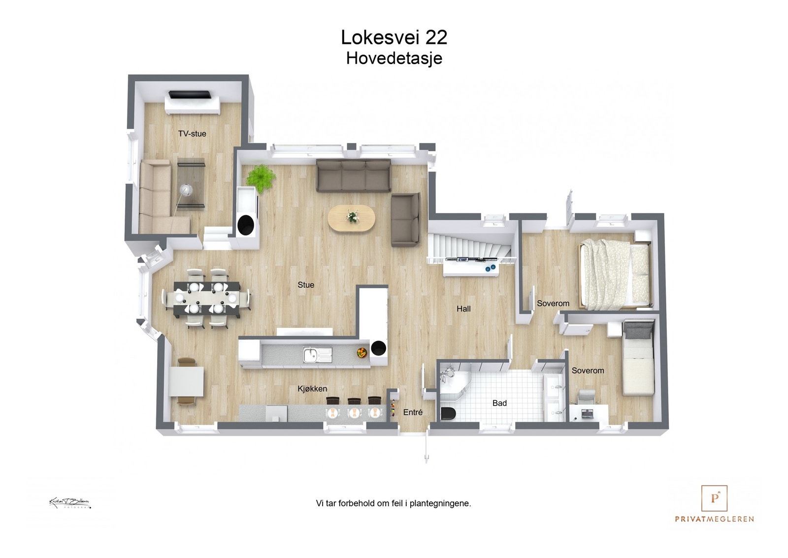 Plantegning 1. etasje Galleribilde