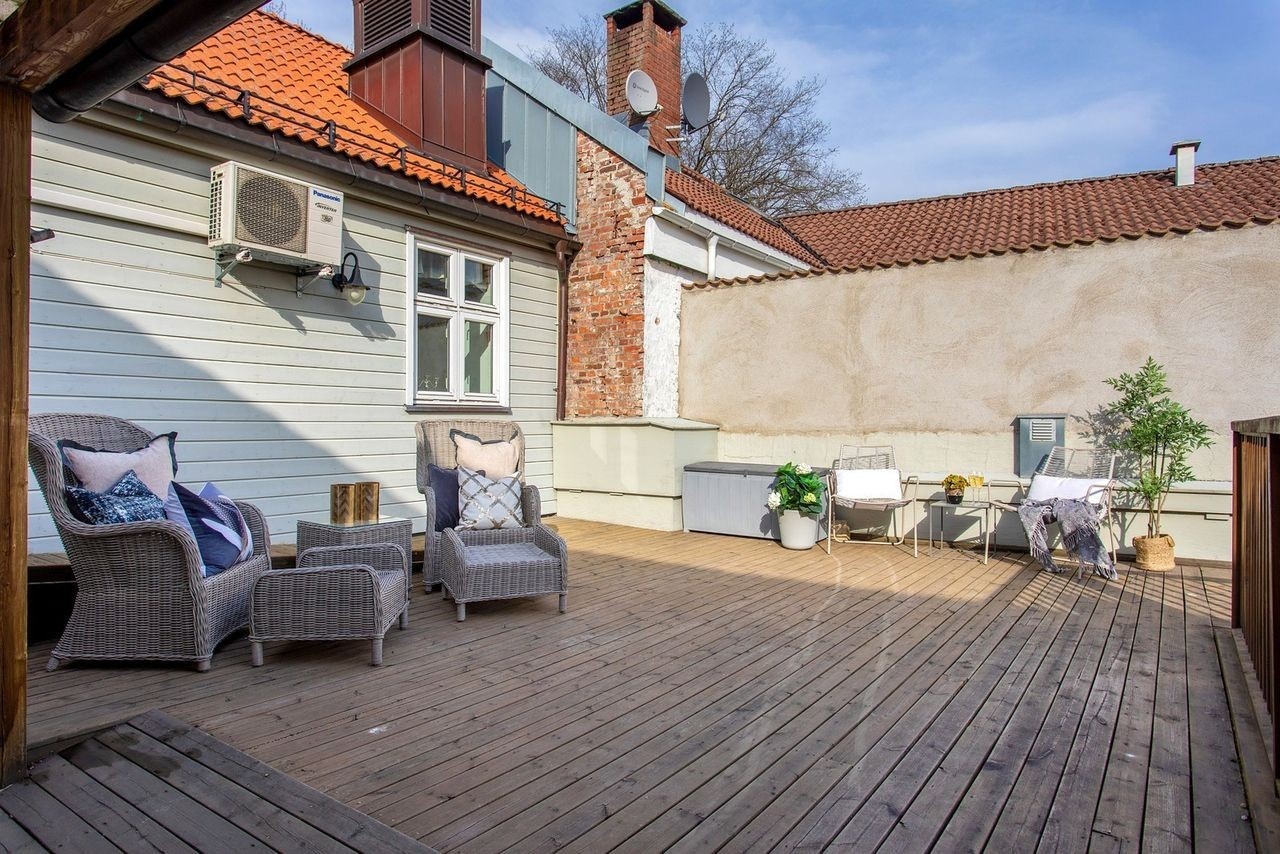 Nydelig takterasse med gode solforhold Galleribilde