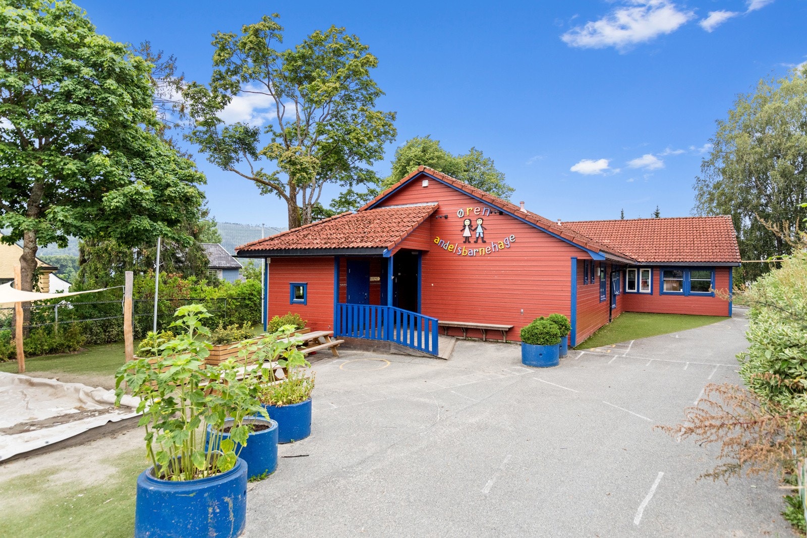 Vis a vis Øren Hageby ligger det en barnehage. Galleribilde