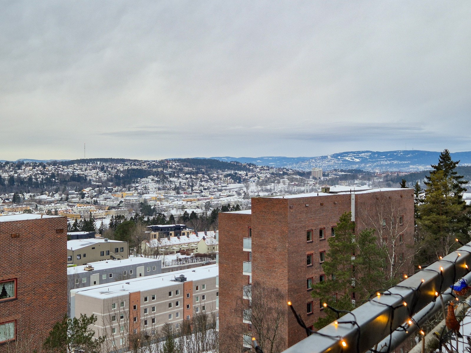 Fin utsikt fra balkong Galleribilde