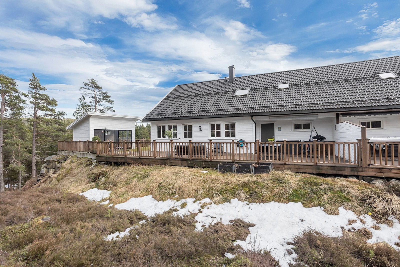 Flott og barnevennlig beliggende i et populært område på Smiheia i Hægeland. Galleribilde