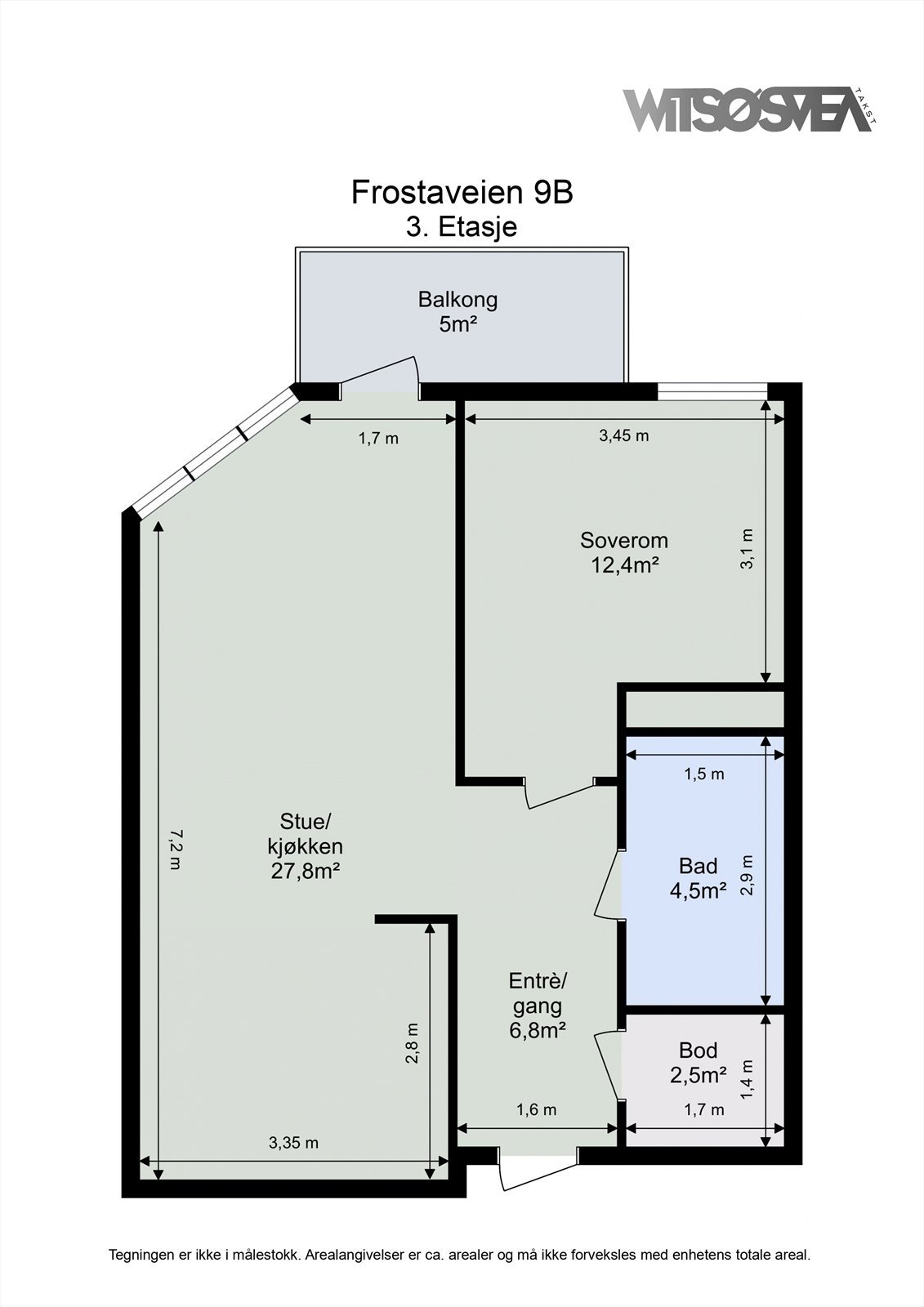 Planskisse 3. etasje. Galleribilde