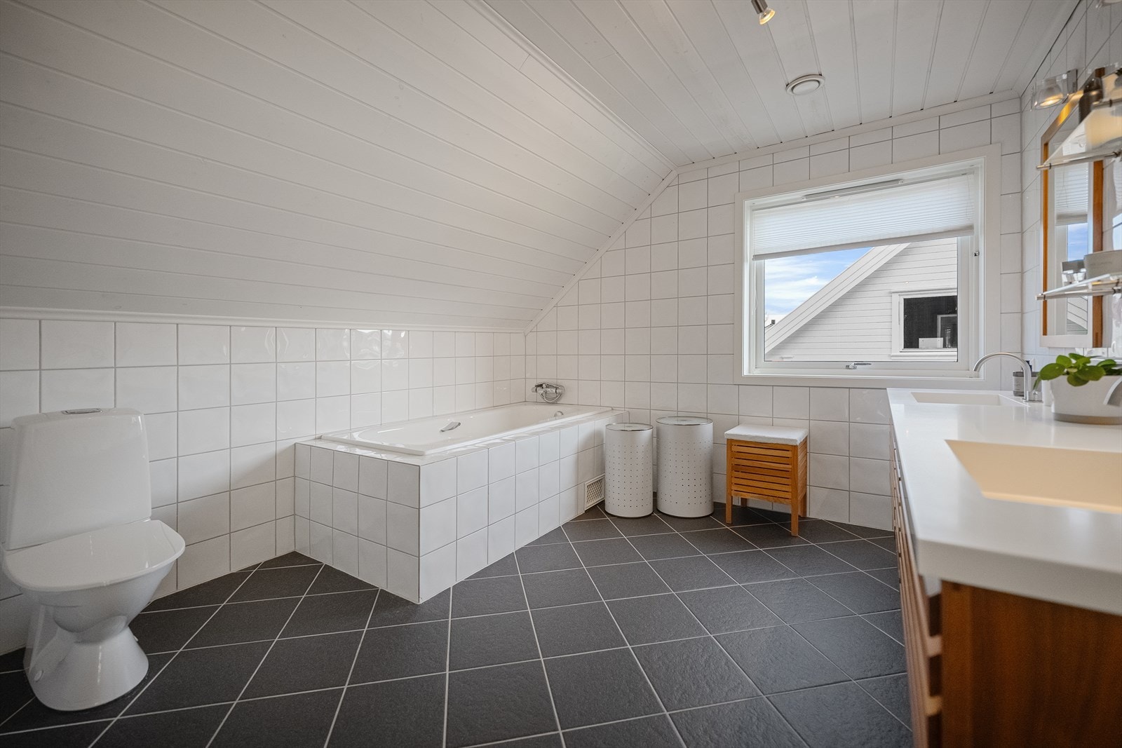 Tidløser flier. Både badekar og dusj. Galleribilde