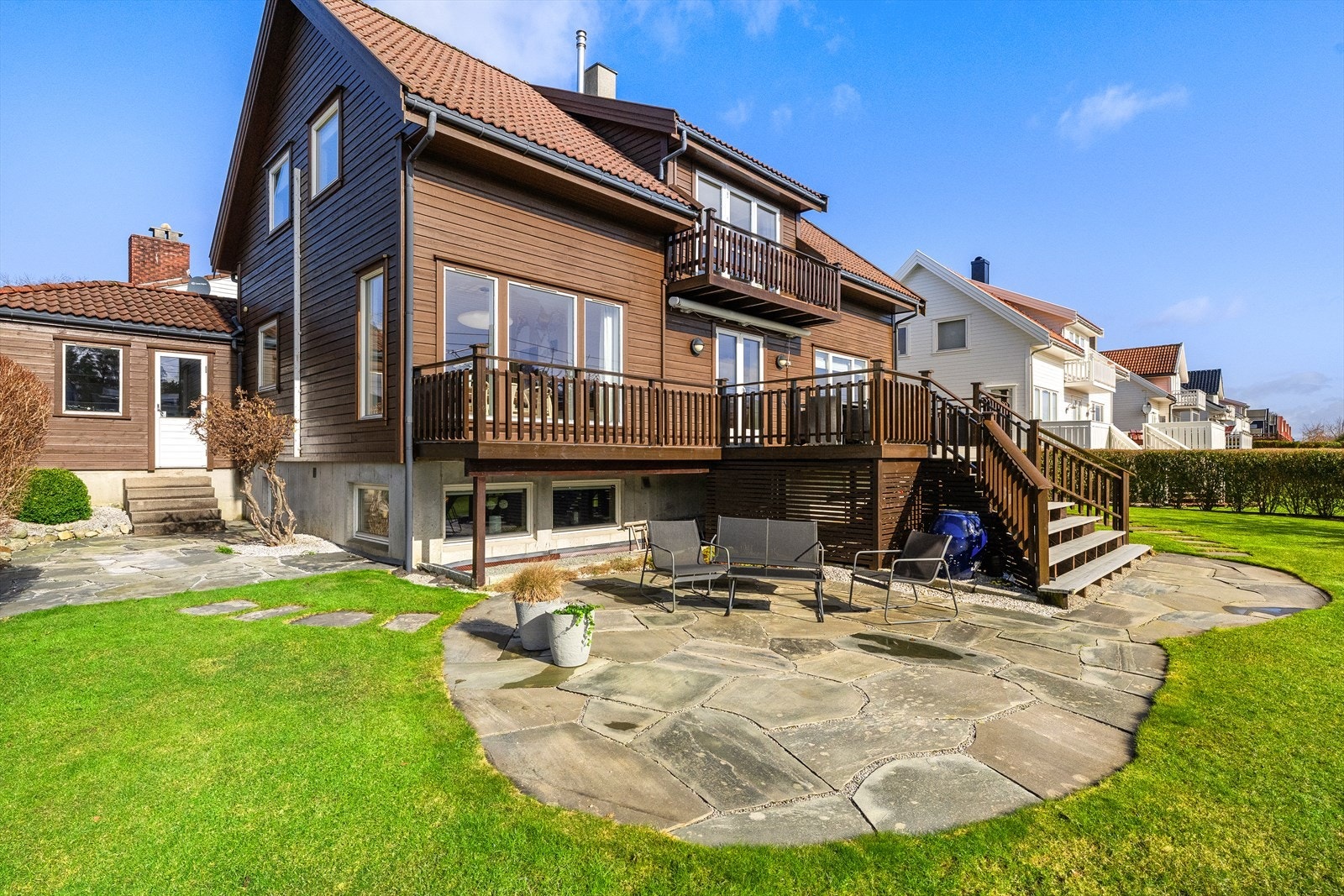 Flott platting med skifer Galleribilde