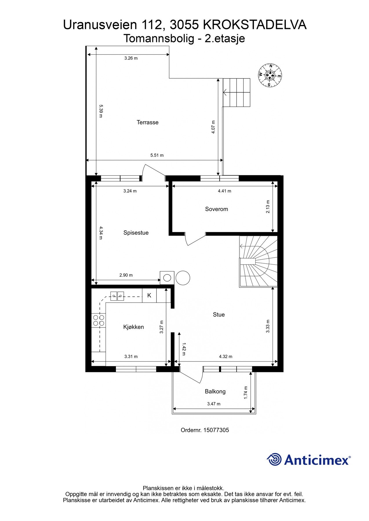 Plantegning 2. etasje Galleribilde