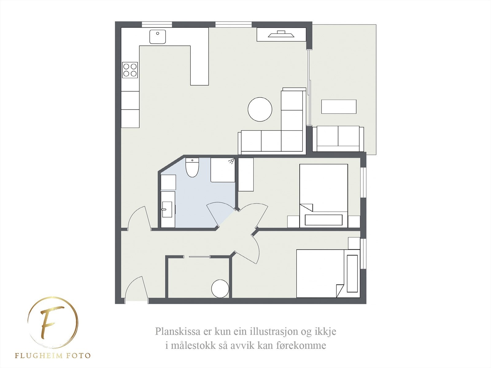 Planteikning Galleribilde