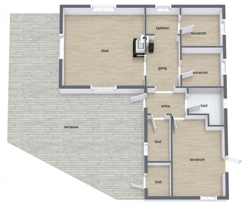 Plantegning Galleribilde