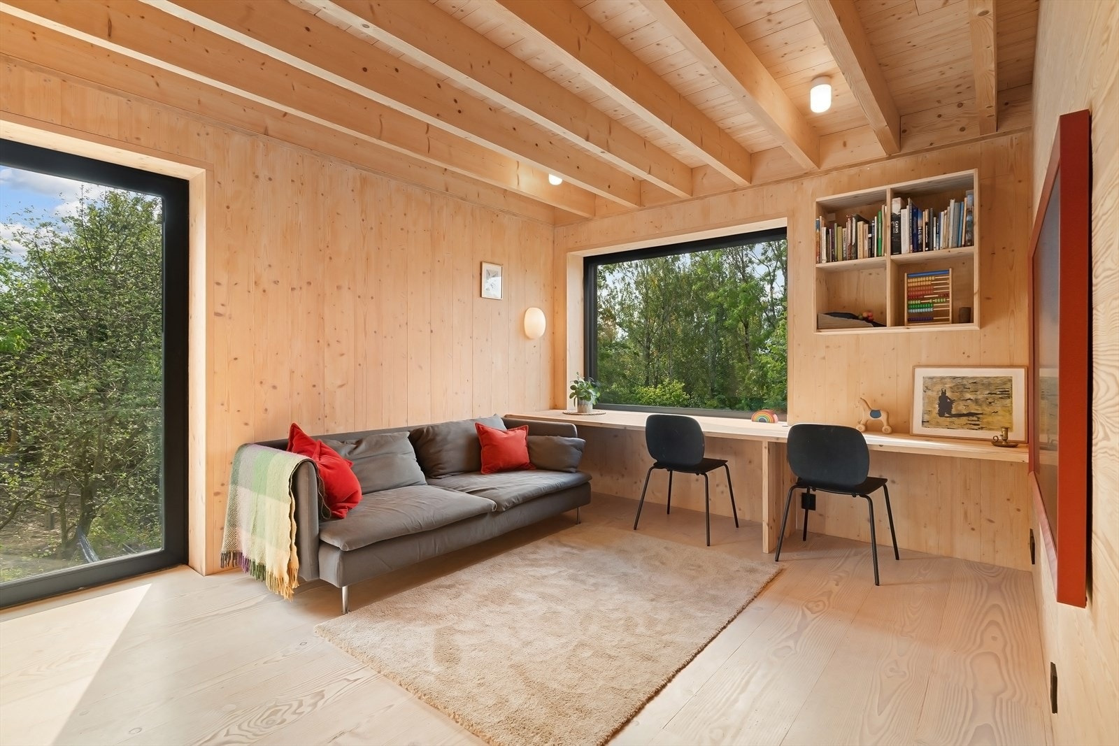 Fra andre etasje får du glimt av Bærumsmarka Galleribilde