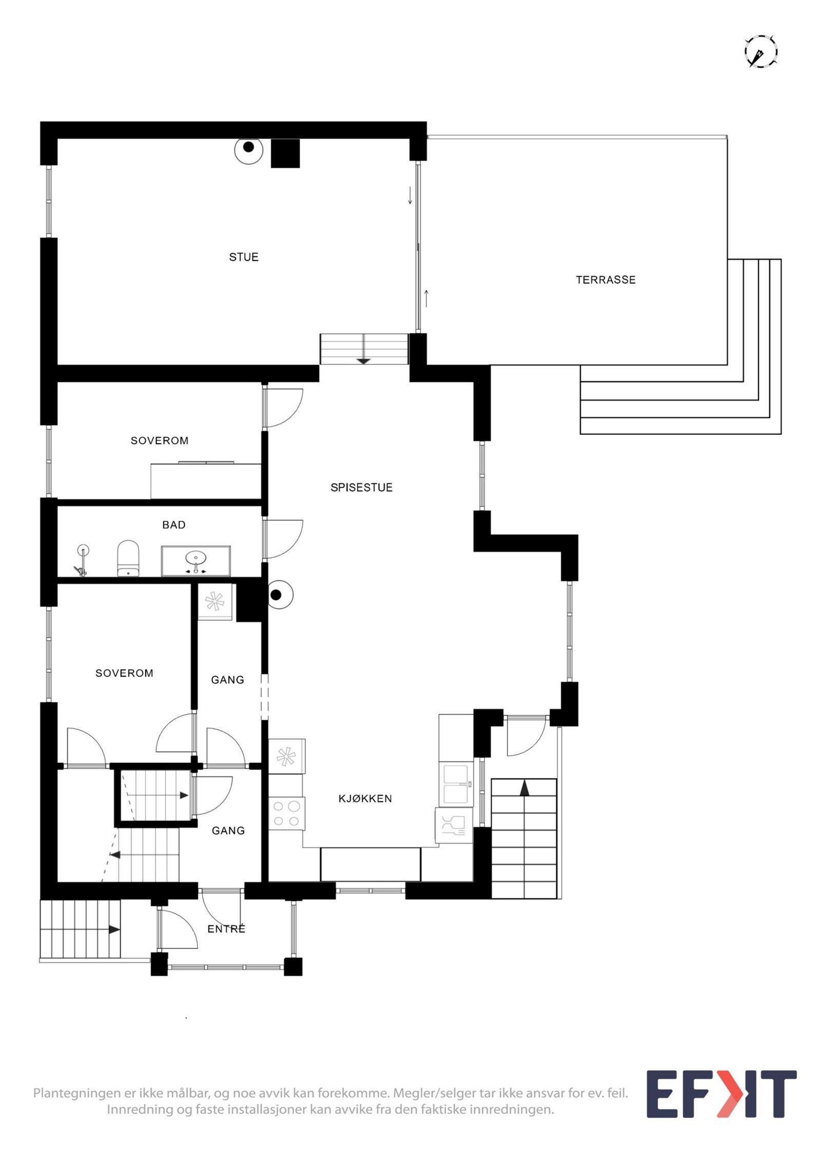 Planskisse 1. etasje Galleribilde