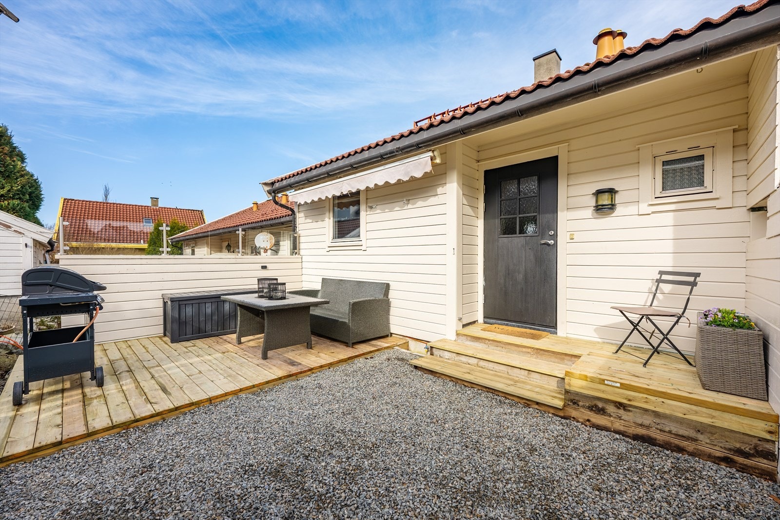 Uteplass for avslapning og sosiale stunder. Galleribilde