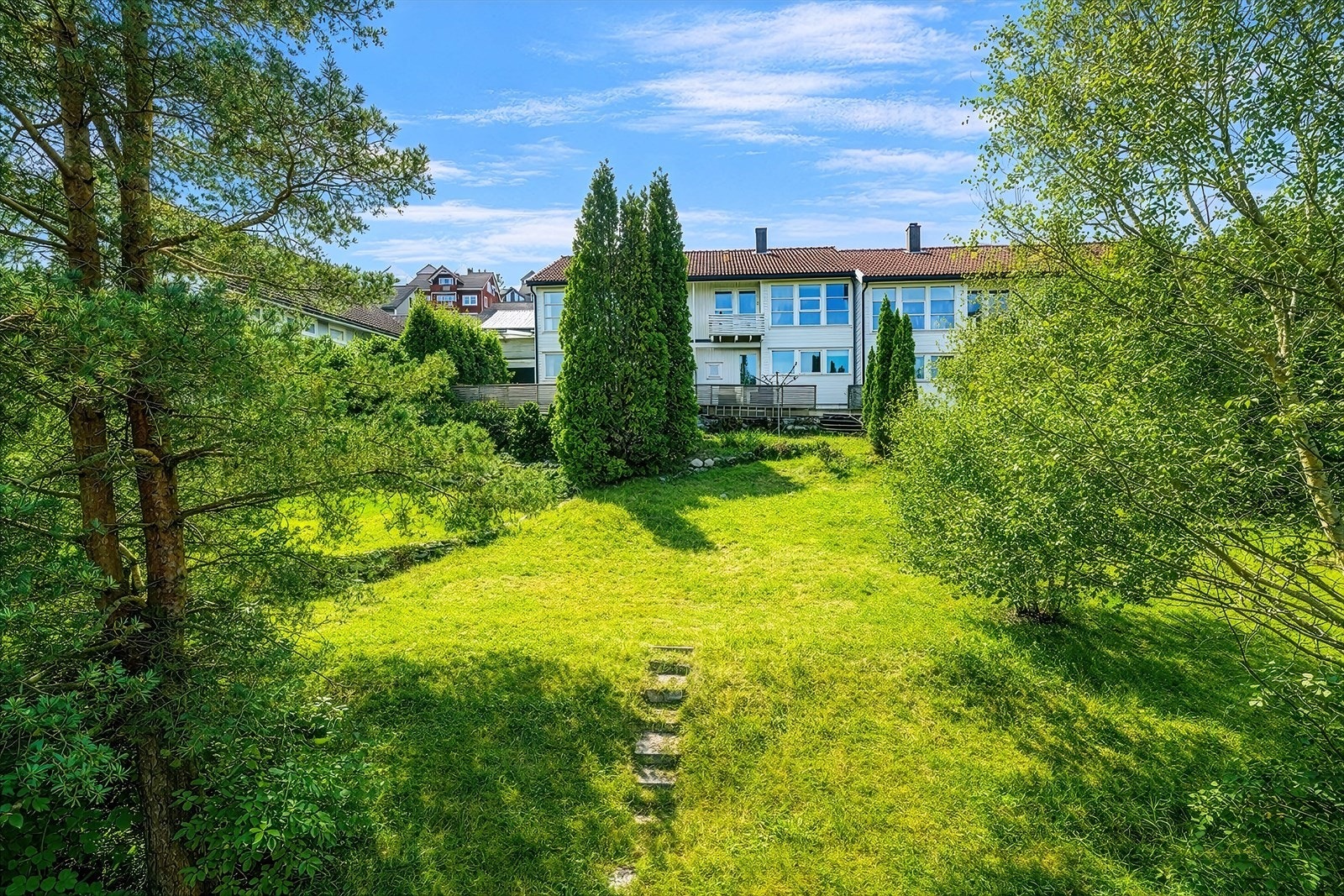 Velkommen til Fengjeveien 15! (Bildet er AI generert for å vise hagen om vår/sommer) Galleribilde