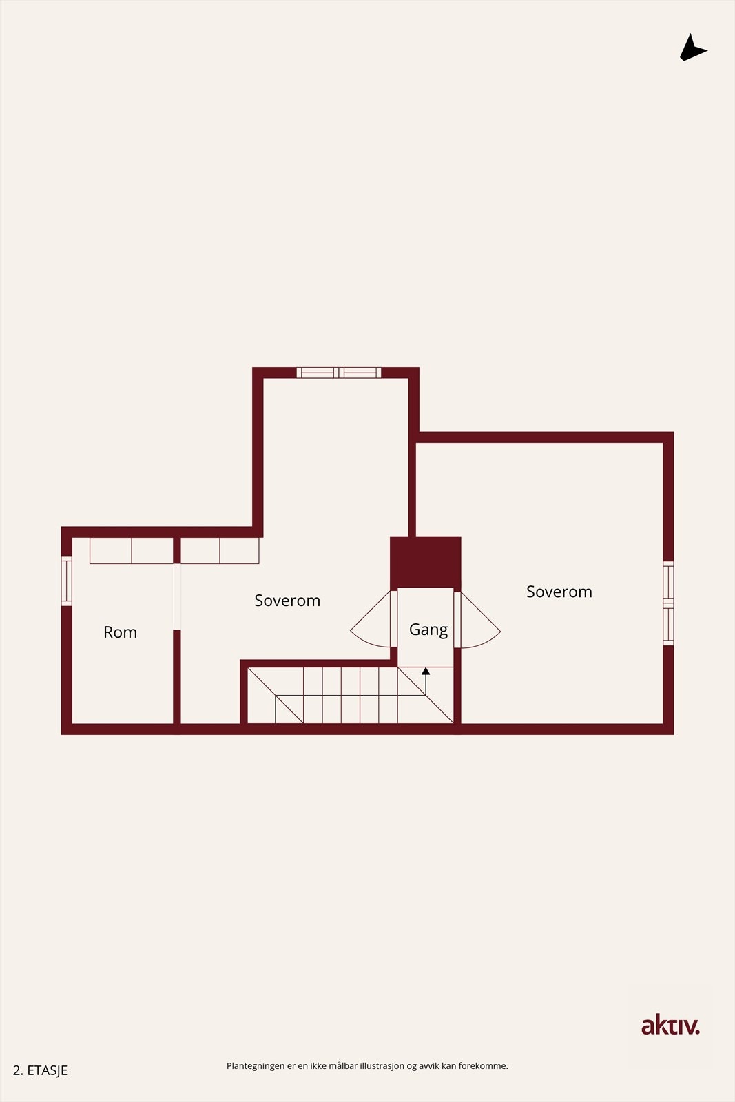 Plantegning 2.etg. Galleribilde