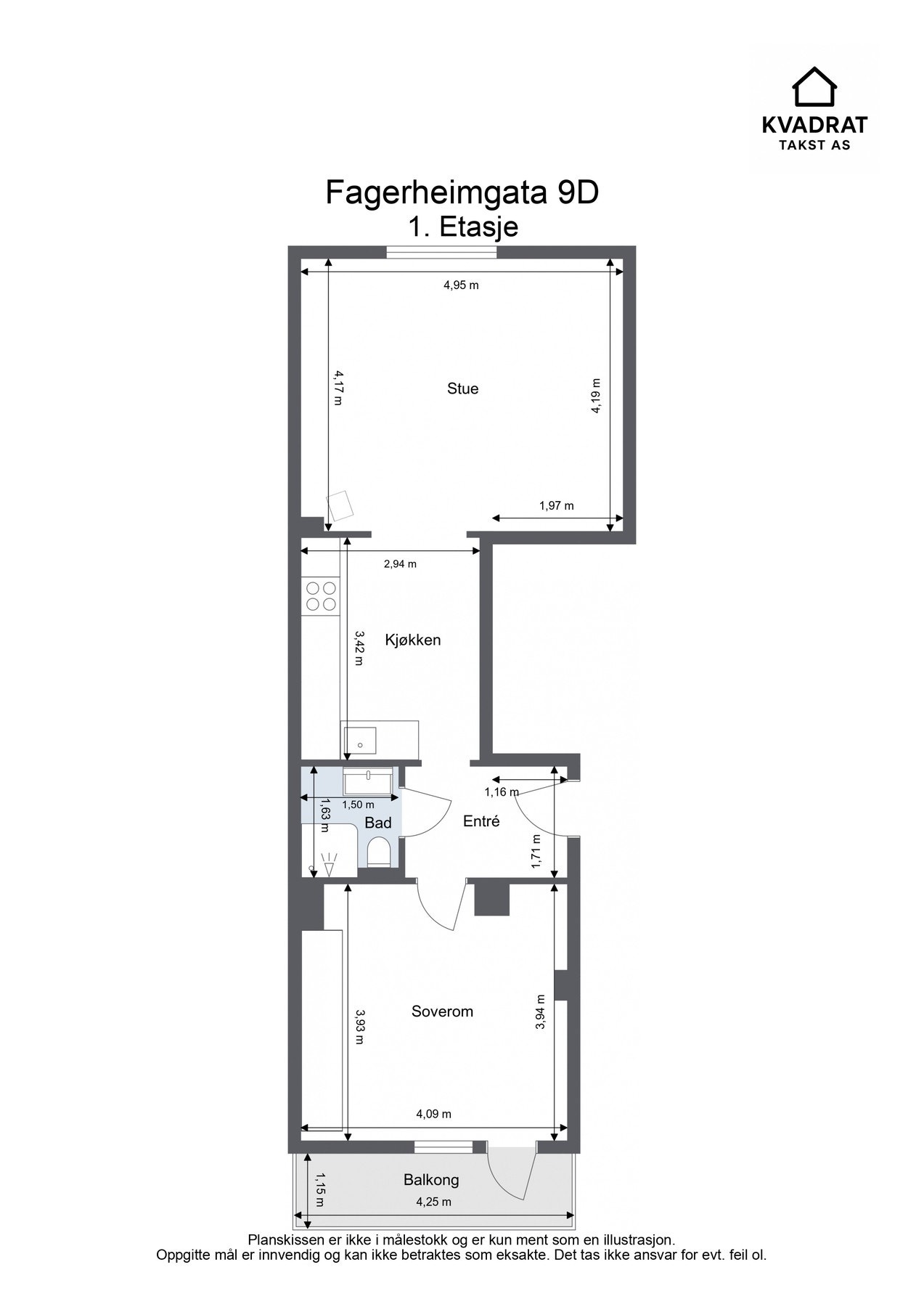 Plantegning - Høy 1.etasje Galleribilde