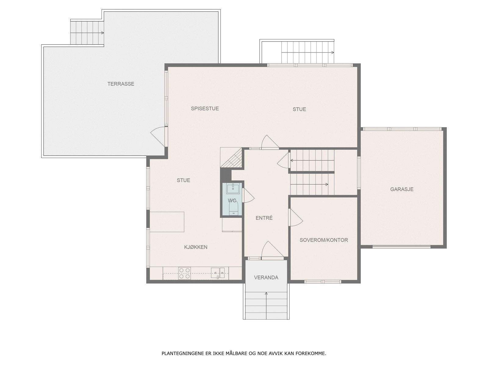 Plantegning hovedplan. Galleribilde