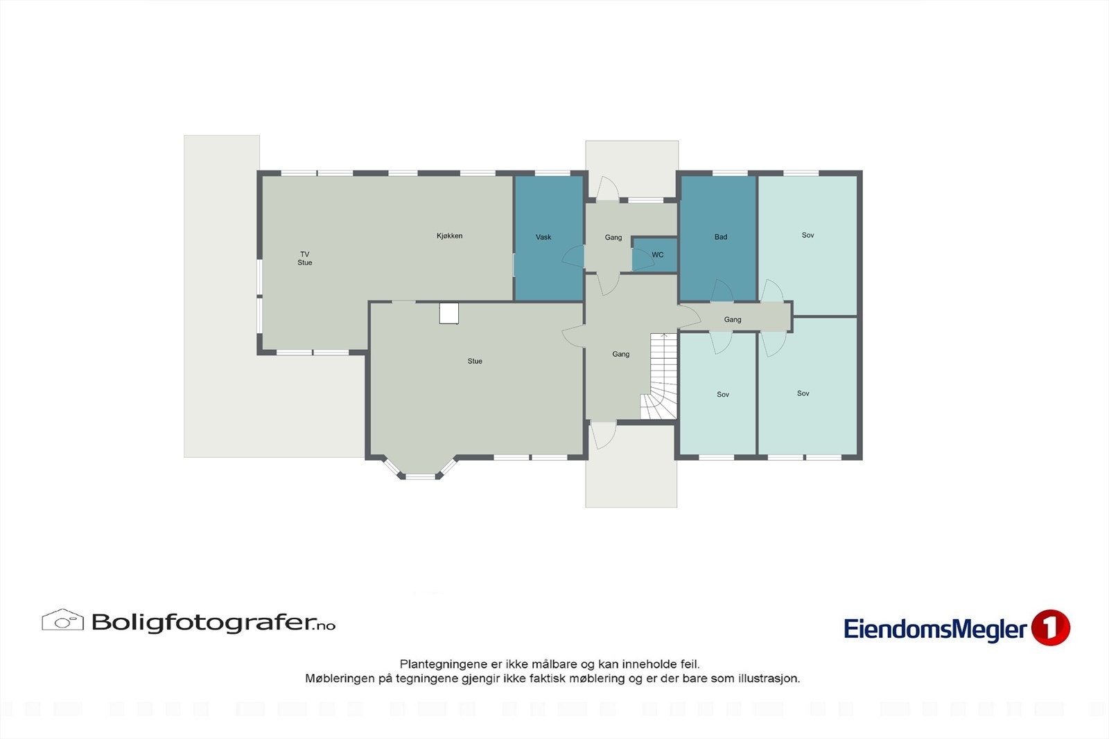 Plantegning 1.etg. Galleribilde