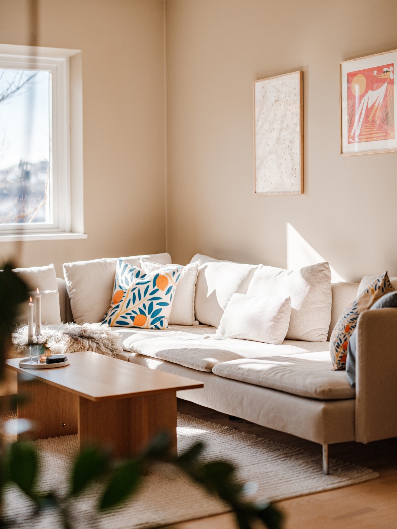 Takhøyden er målt til 2,64 i stuen og på soverommet Galleribilde