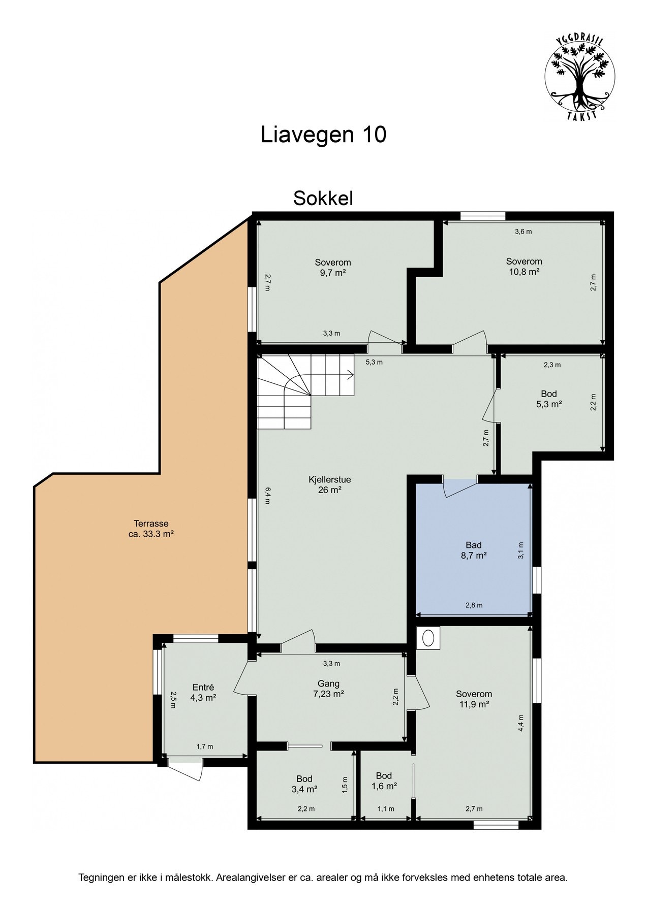 Plantegning sokkel. Galleribilde