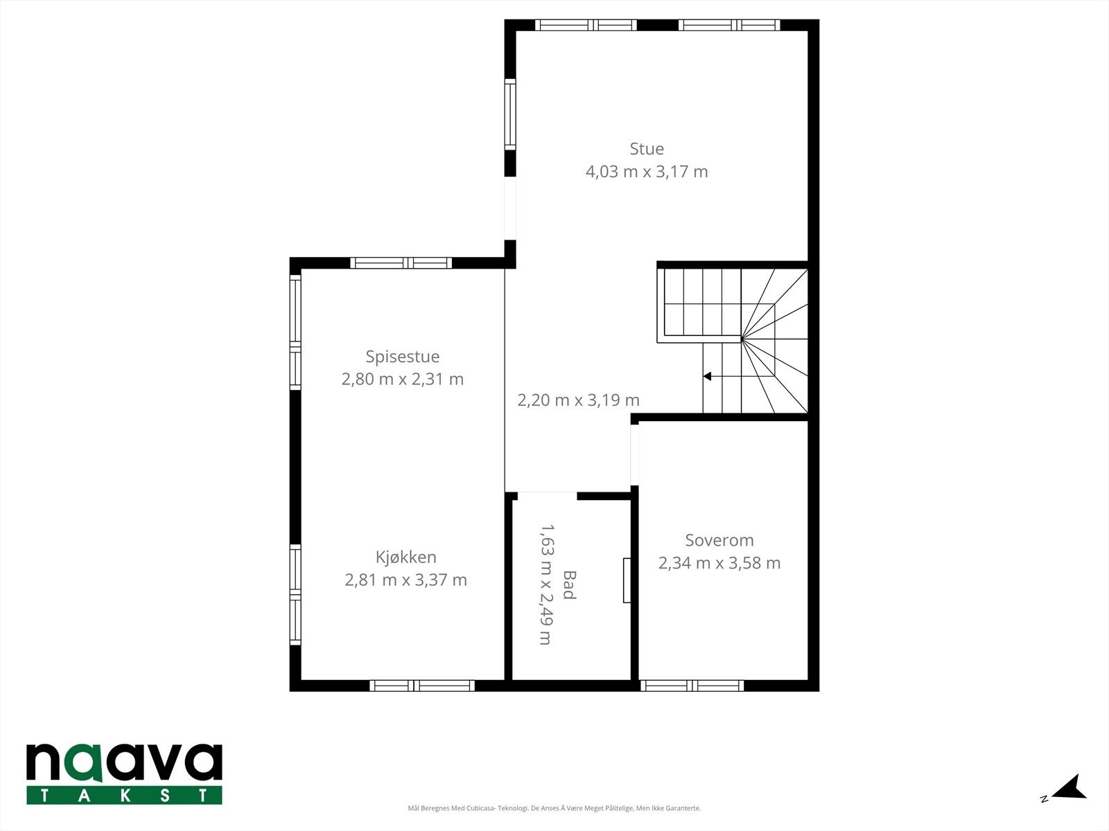 Planskisse av etasjen Galleribilde