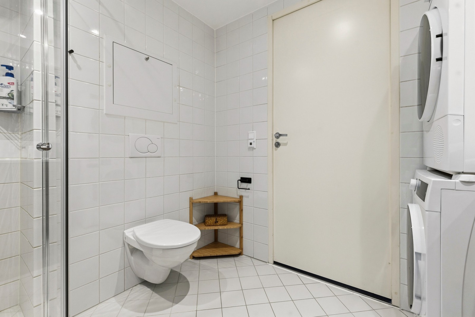 Det er opplegg for vaskemaskin og tørketrommel Galleribilde