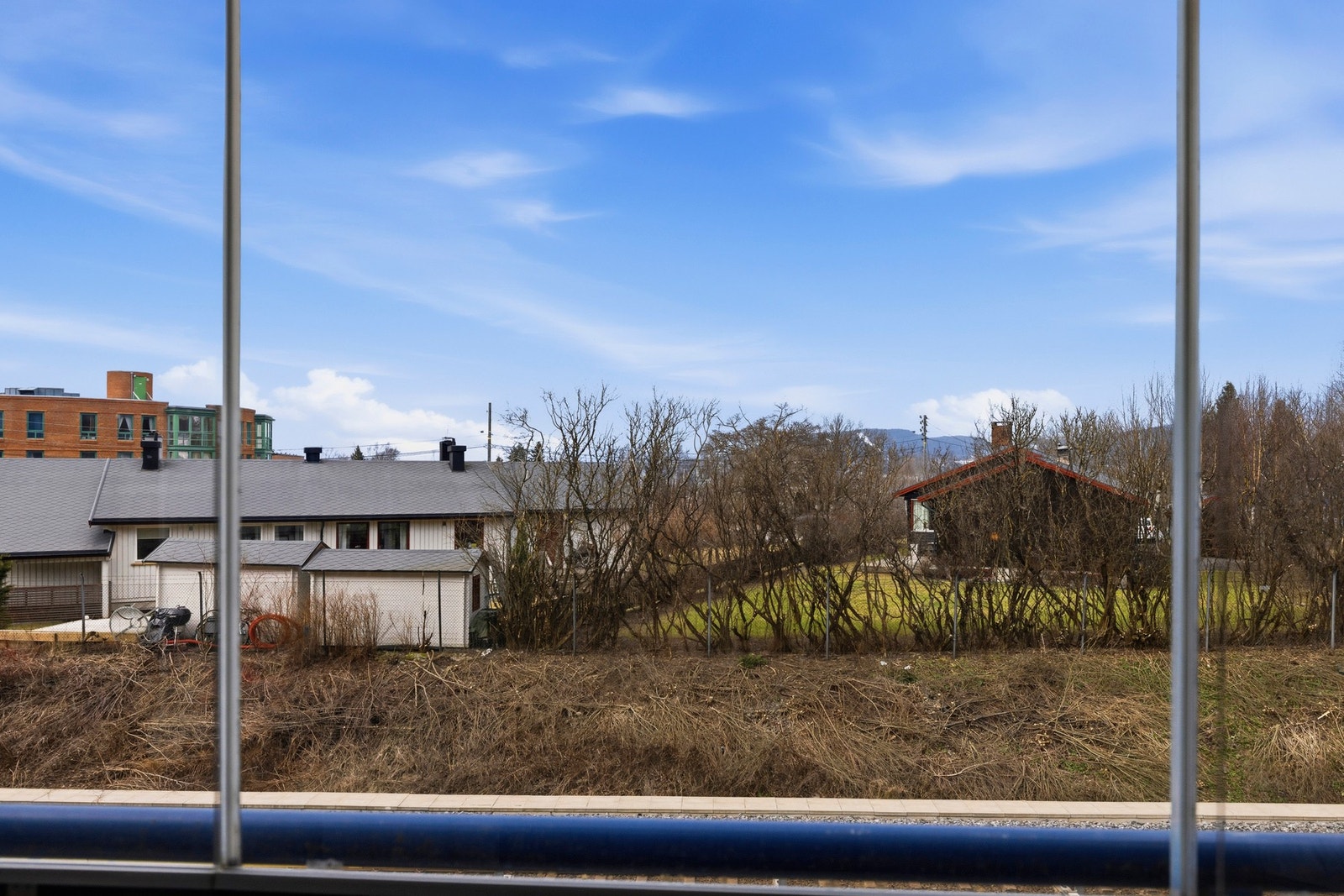 Koselig utsyn fra balkongen Galleribilde