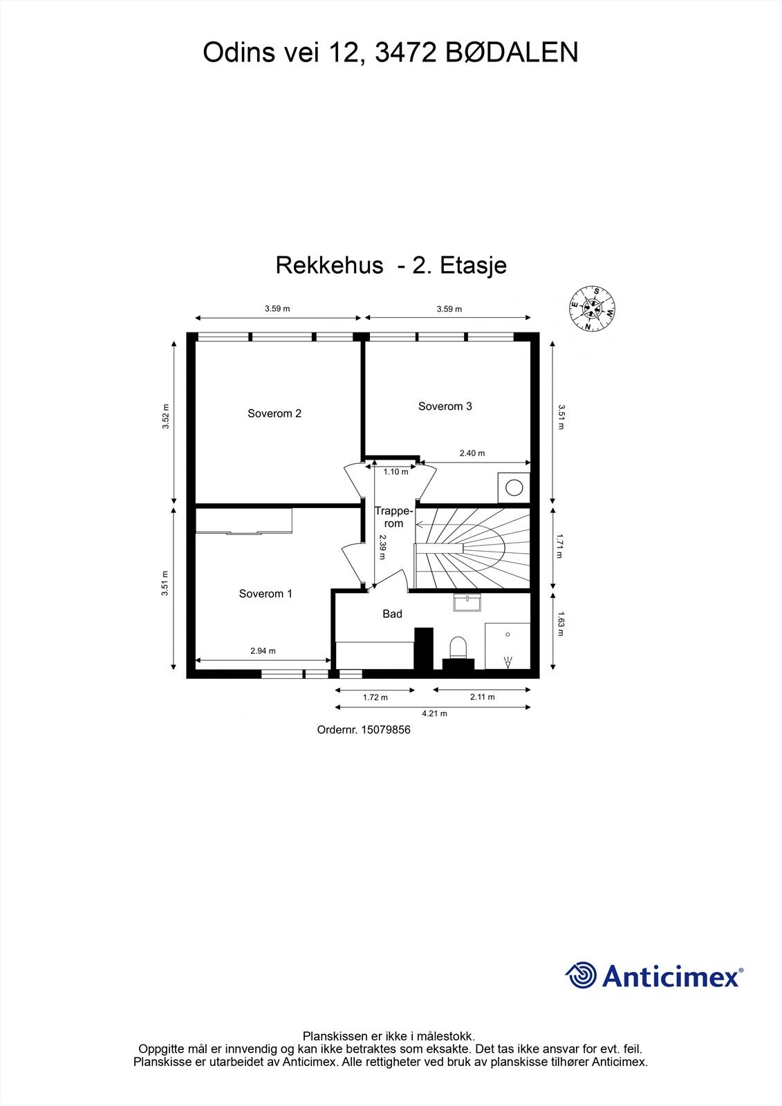 Plantegning 2.etg Galleribilde