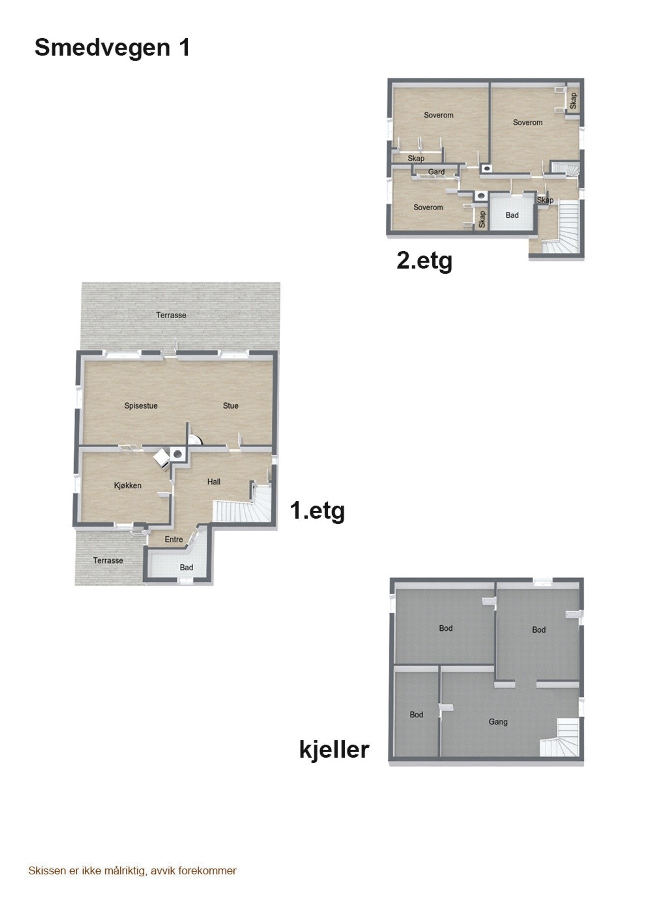 Plantegning oversikt Galleribilde