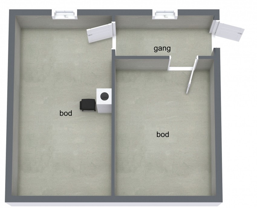 Plantegning kjeller Galleribilde