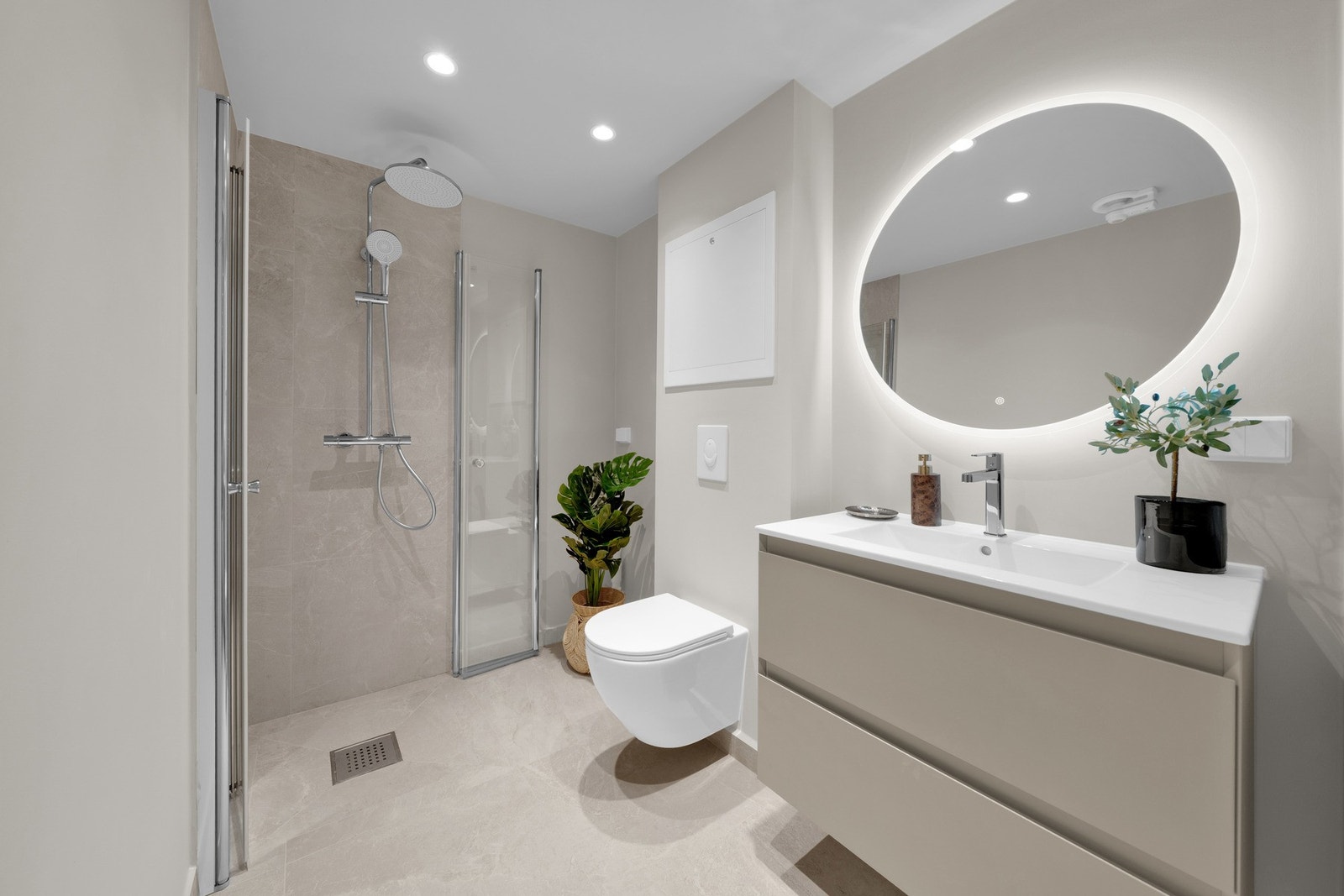 Bad i hybel har også eget opplegg for vaskemaskin. Galleribilde