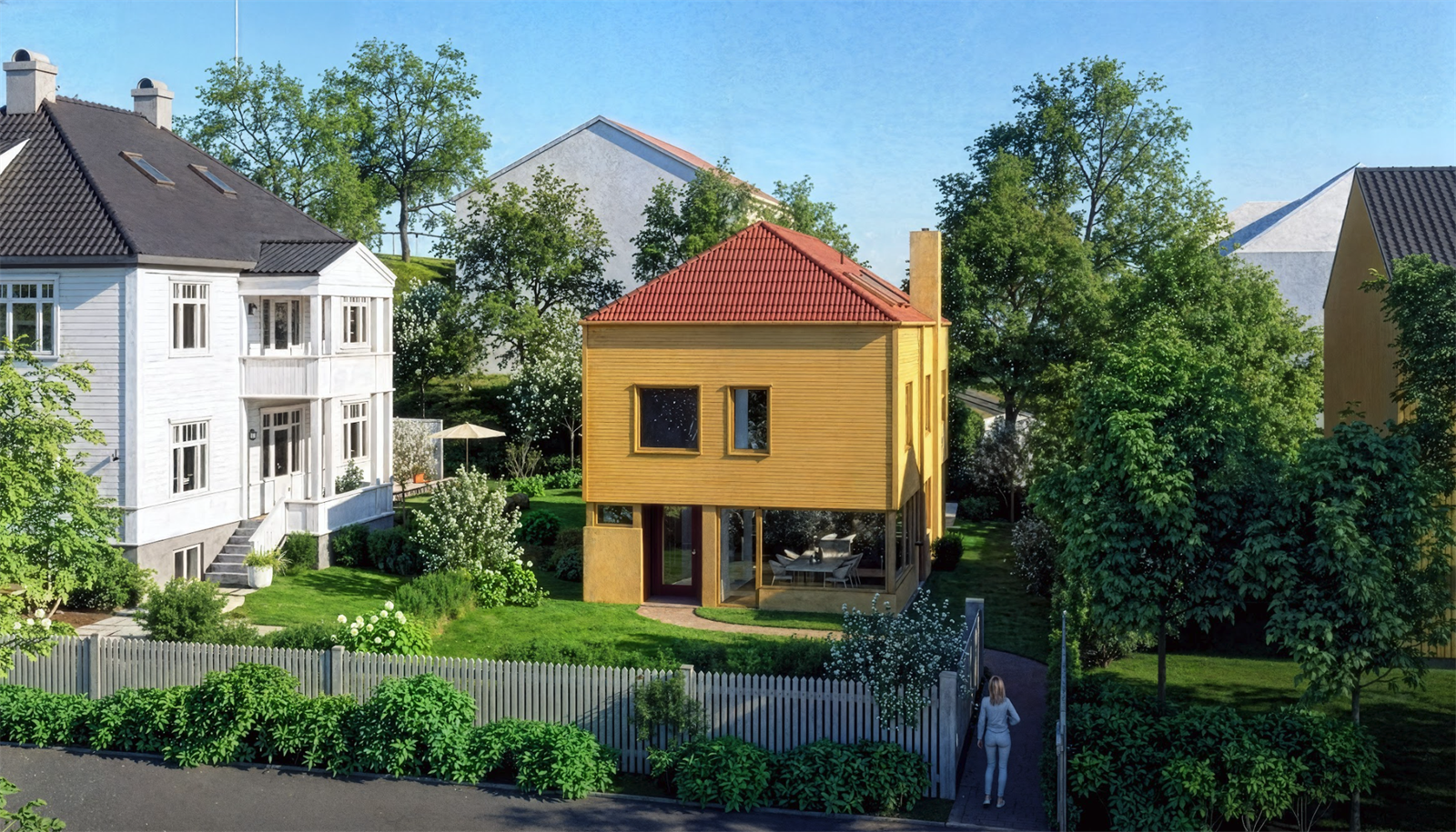 Dette er en enebolig med særdeles attraktiv beliggenhet i et veletablert og høyt verdsatt strøk på Volvat/Vinderen søndre, like ved Frognerparken. Her bor man i flotte grønne omgivelser, samtidig som man har svært kort vei til alle byfasiliteter. Galleribilde