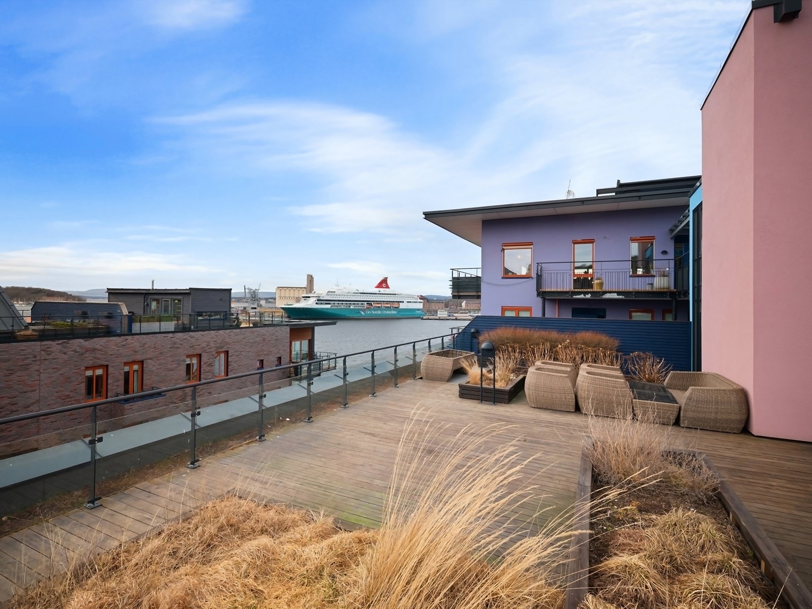 Utsikt fra takterrassen. Galleribilde