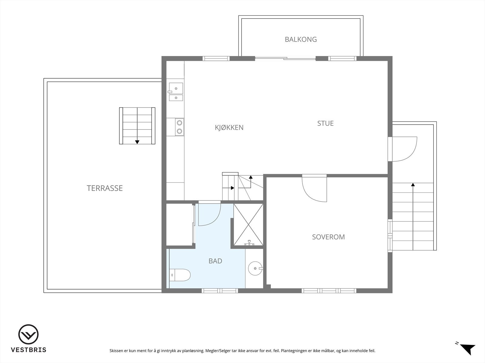 Plantegning hovedetasje Galleribilde