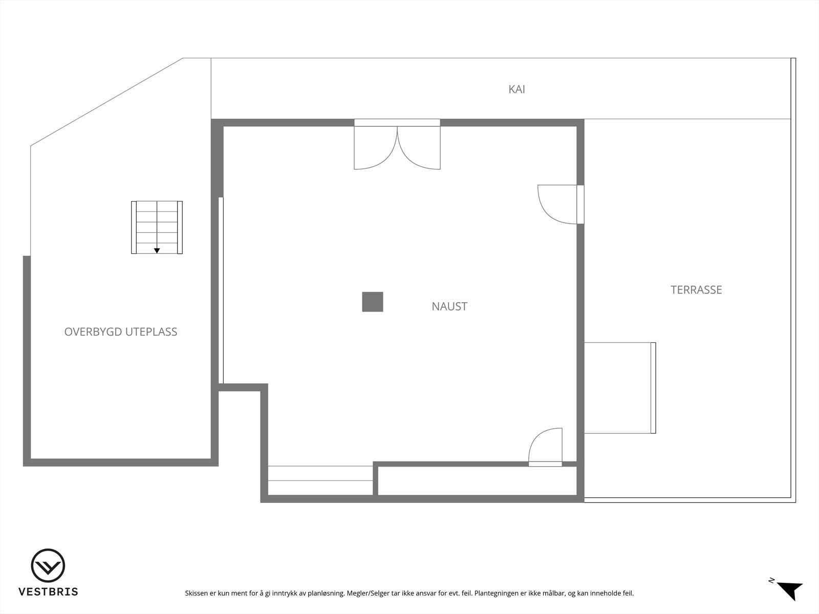 Plantegning naust Galleribilde