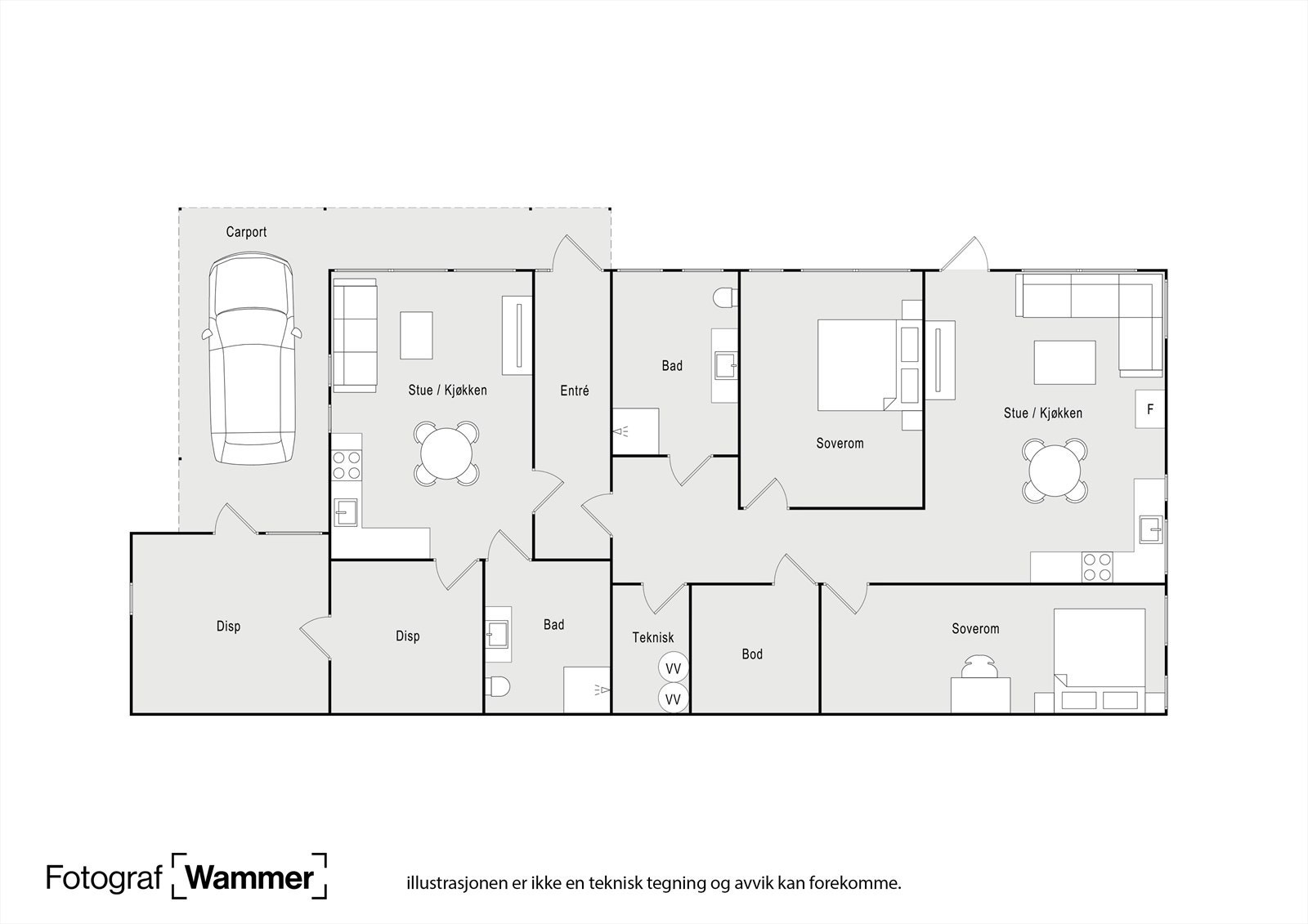 Planløsning - Midtbøvegen 1A Galleribilde