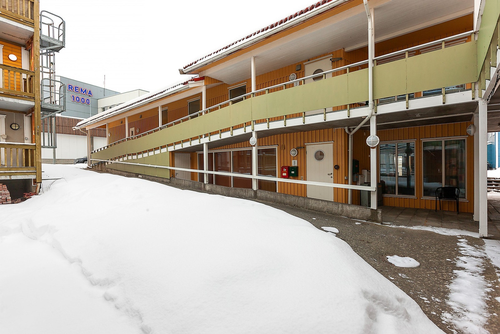 Det er god fremkommelighet for rullestol til boligen. Galleribilde