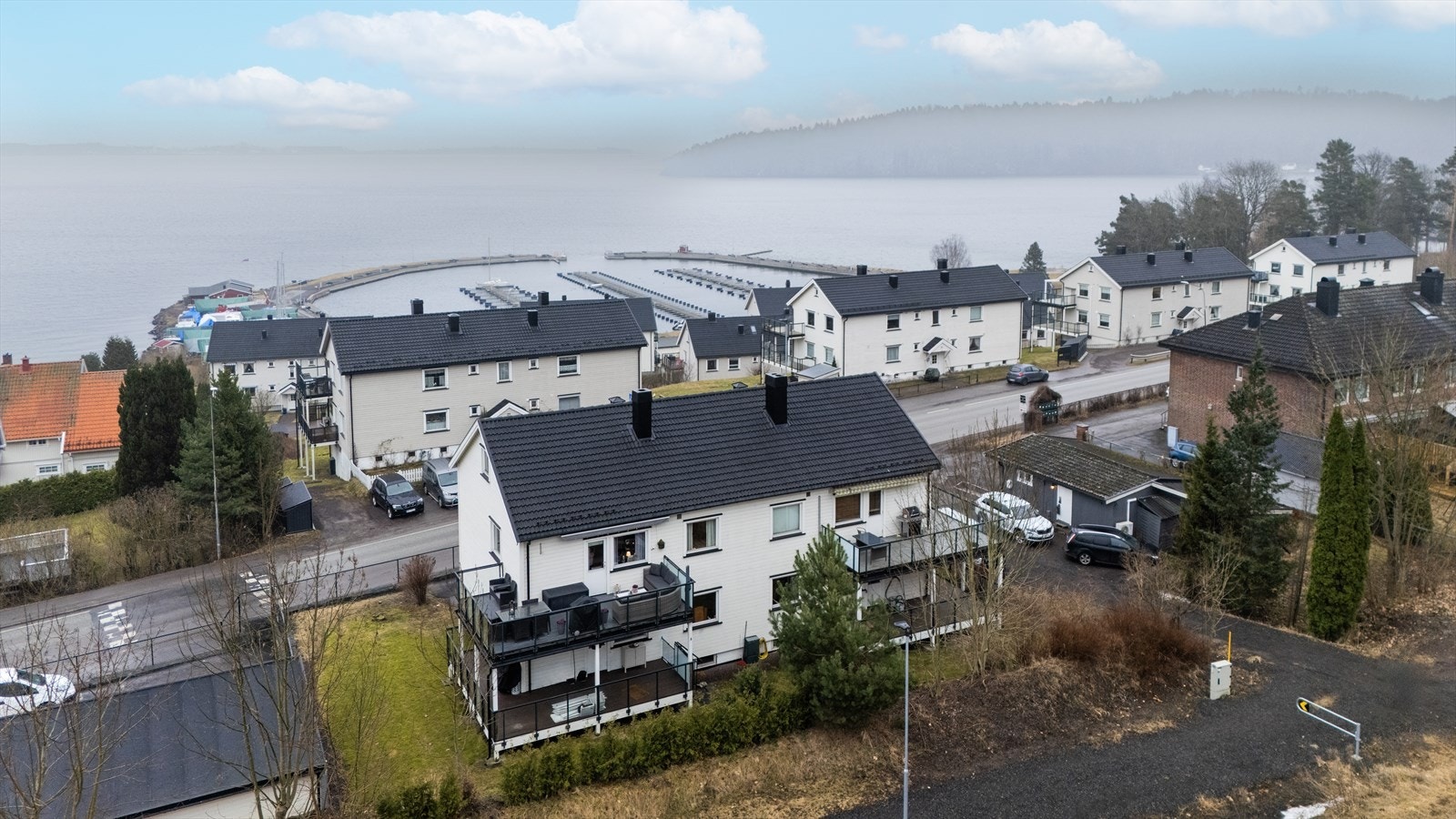 Dronefoto fra eiendommen Galleribilde