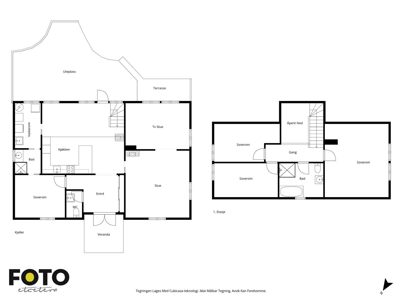 Veiledende plantegning - Ikke målbar Galleribilde