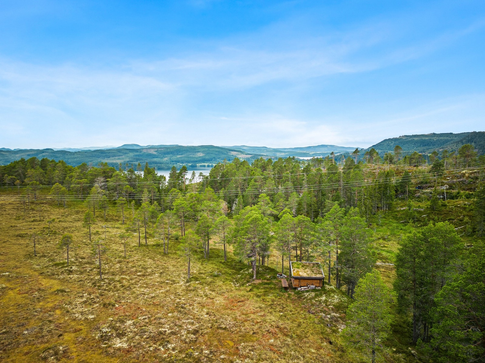 En av eiendommens gapahuker som er flotte turmål i utmarka Galleribilde