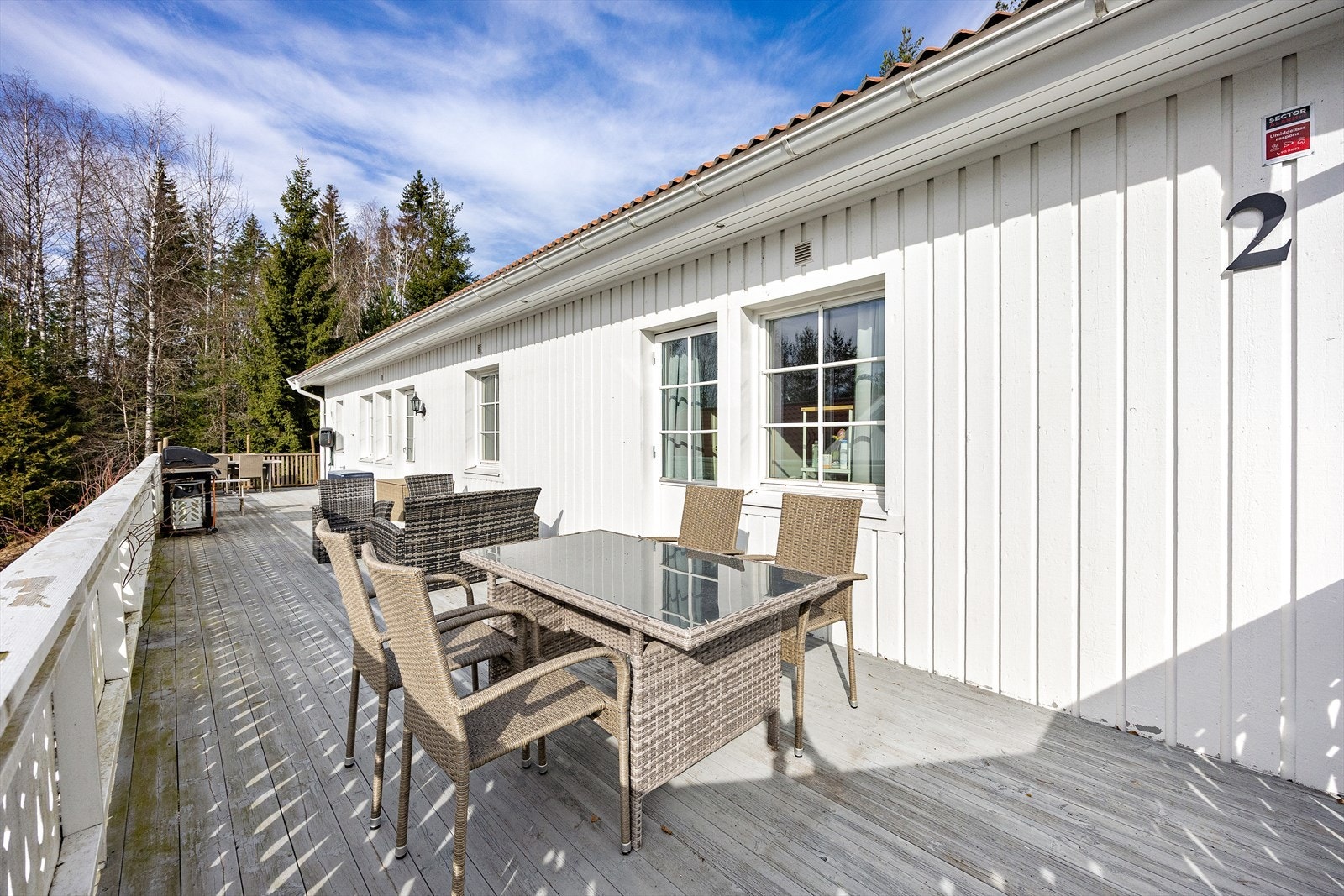 Terrassen kan by på gode solforhold. Galleribilde