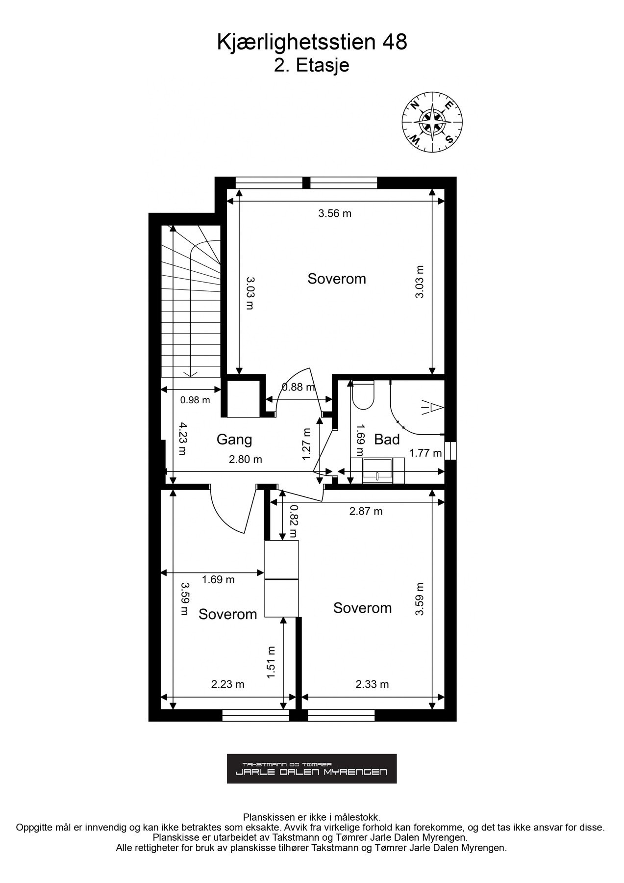 Plantegning 2. etasje Galleribilde