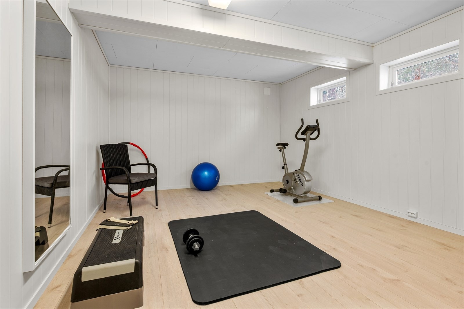 Arealet er i dag benyttet til blant annet trimrom på 17 m². Galleribilde