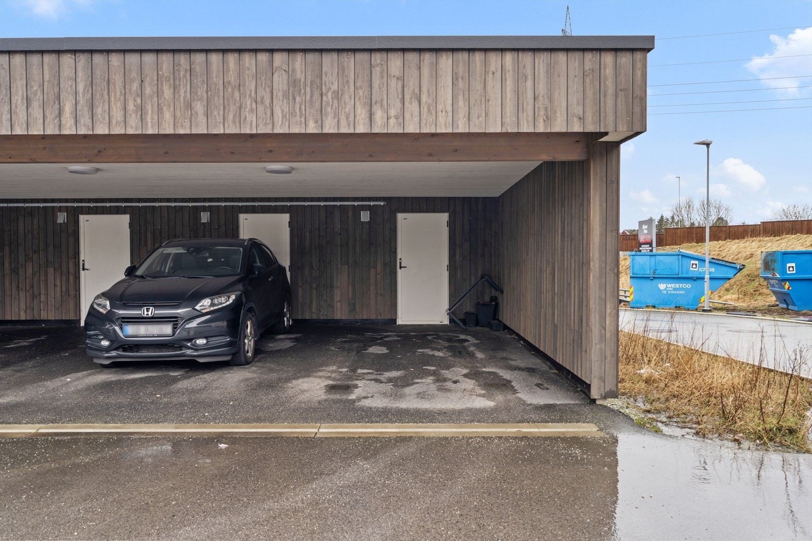 Carport med bod Galleribilde