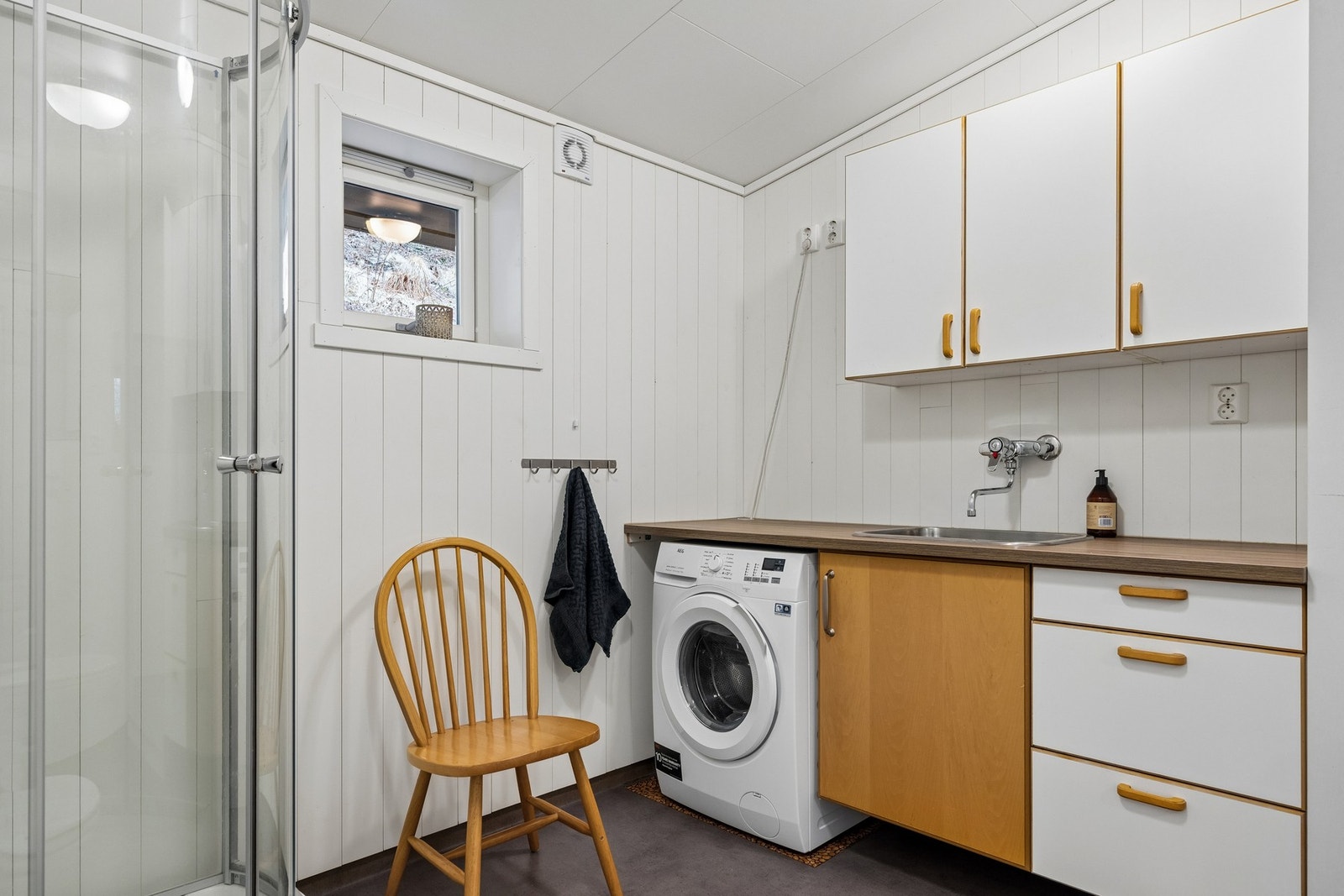 Badet har opplegg for vaskemaskin Galleribilde