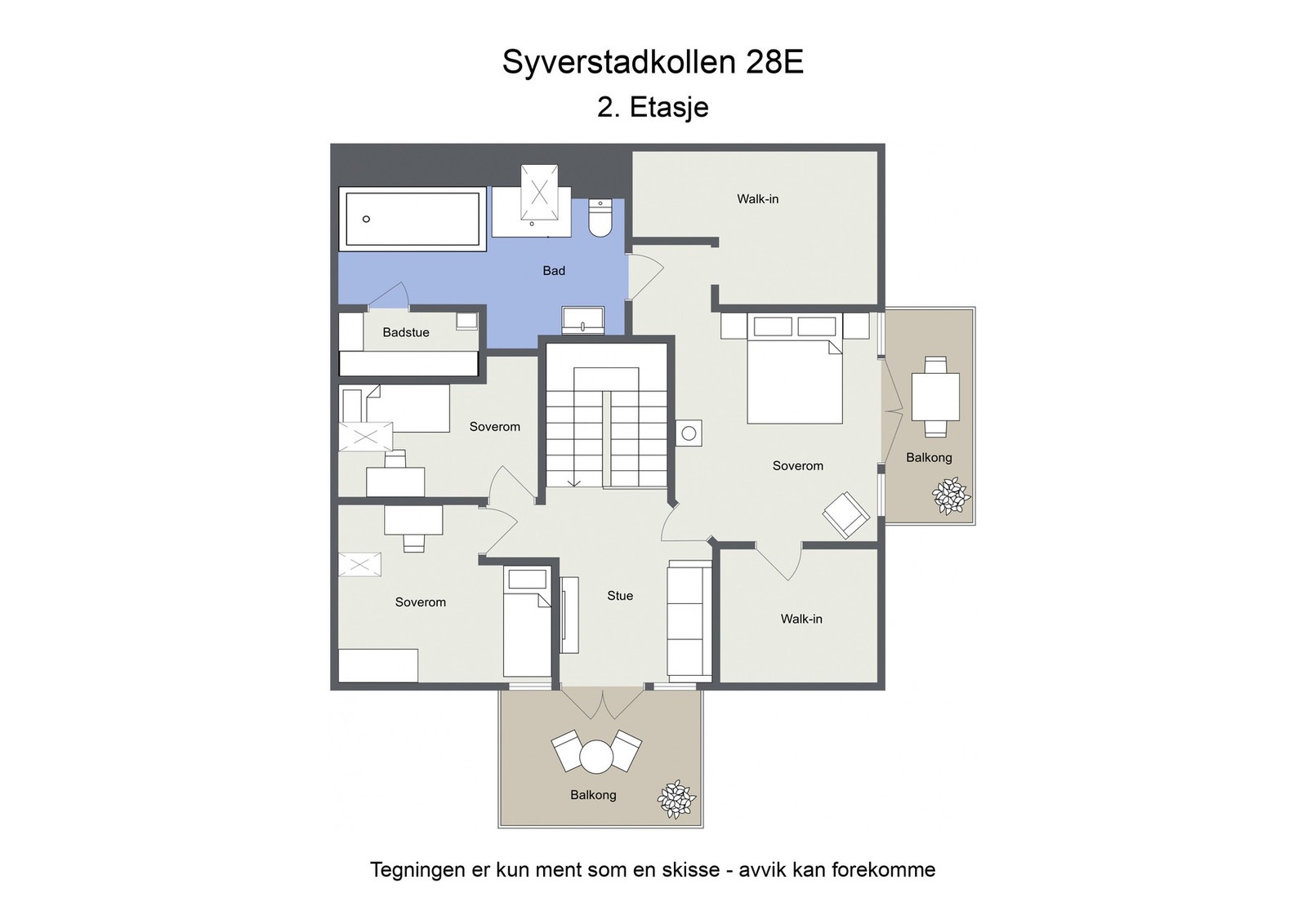 Plantegning - 2. etasje. Galleribilde