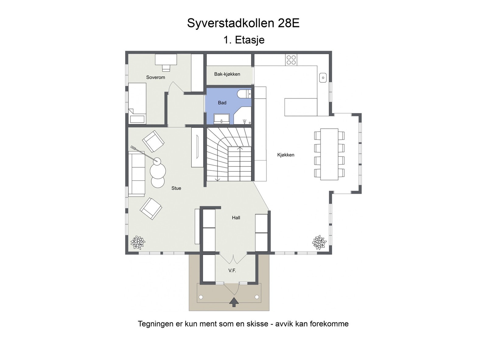 Plantegning - 1. etasje. Galleribilde