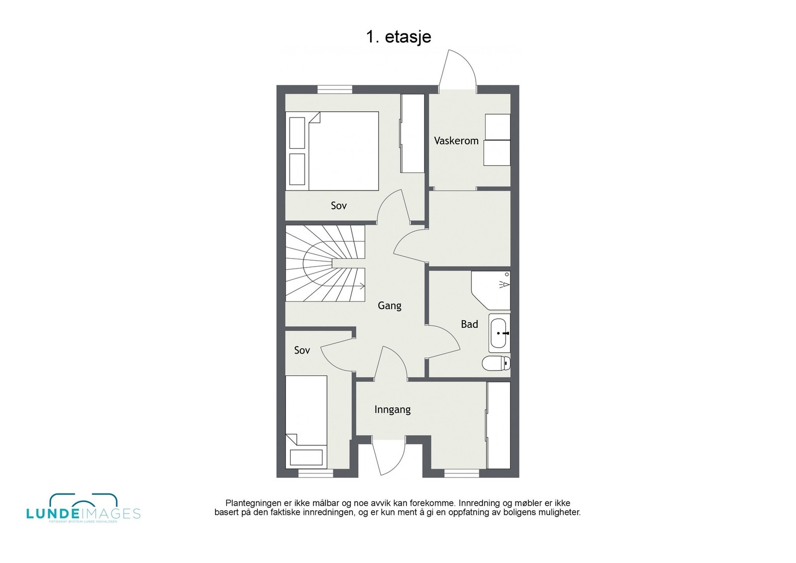 Planskisse 1. etasje Galleribilde