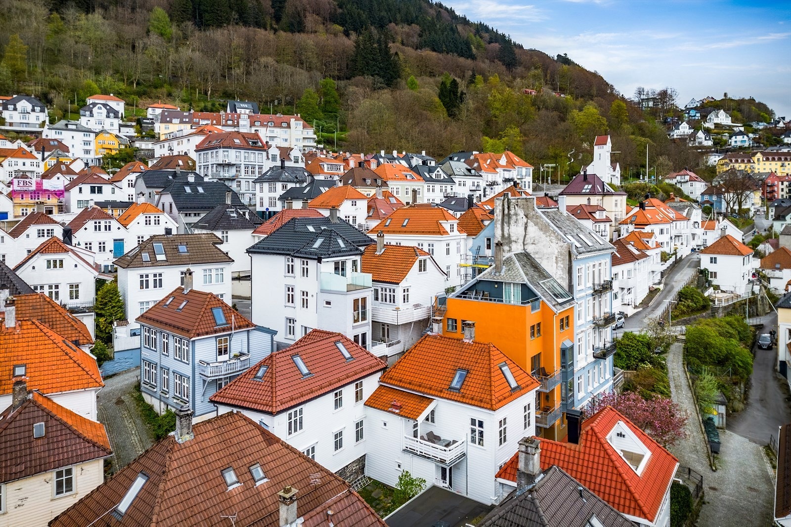 Fra eiendommen er det gangavstand til Fjellveien, Fløien og populære turmål som Stoltzekleiven. Skansedammen, som nylig er renovert, fungerer som både parkeringstilbud og hyggelig møteplass med en liten bydelspark. Galleribilde