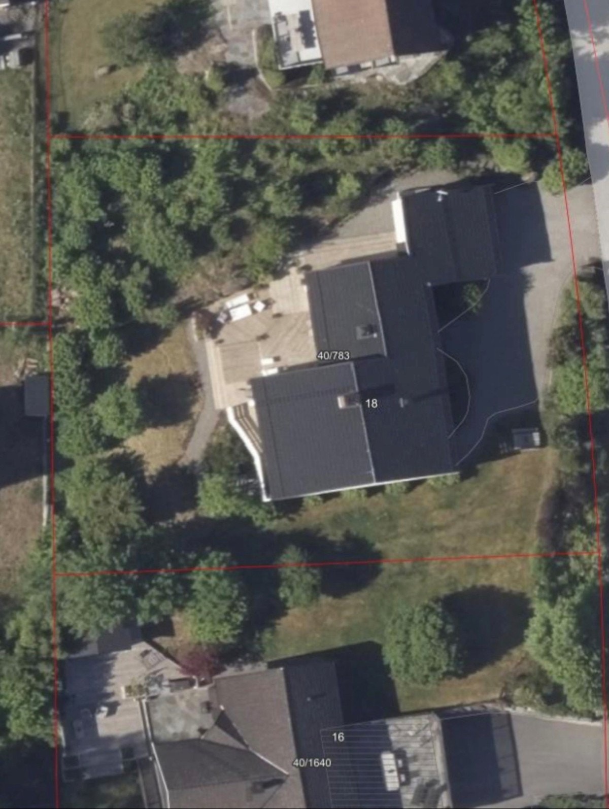 Tomtegrense høgdaveien 18 Galleribilde