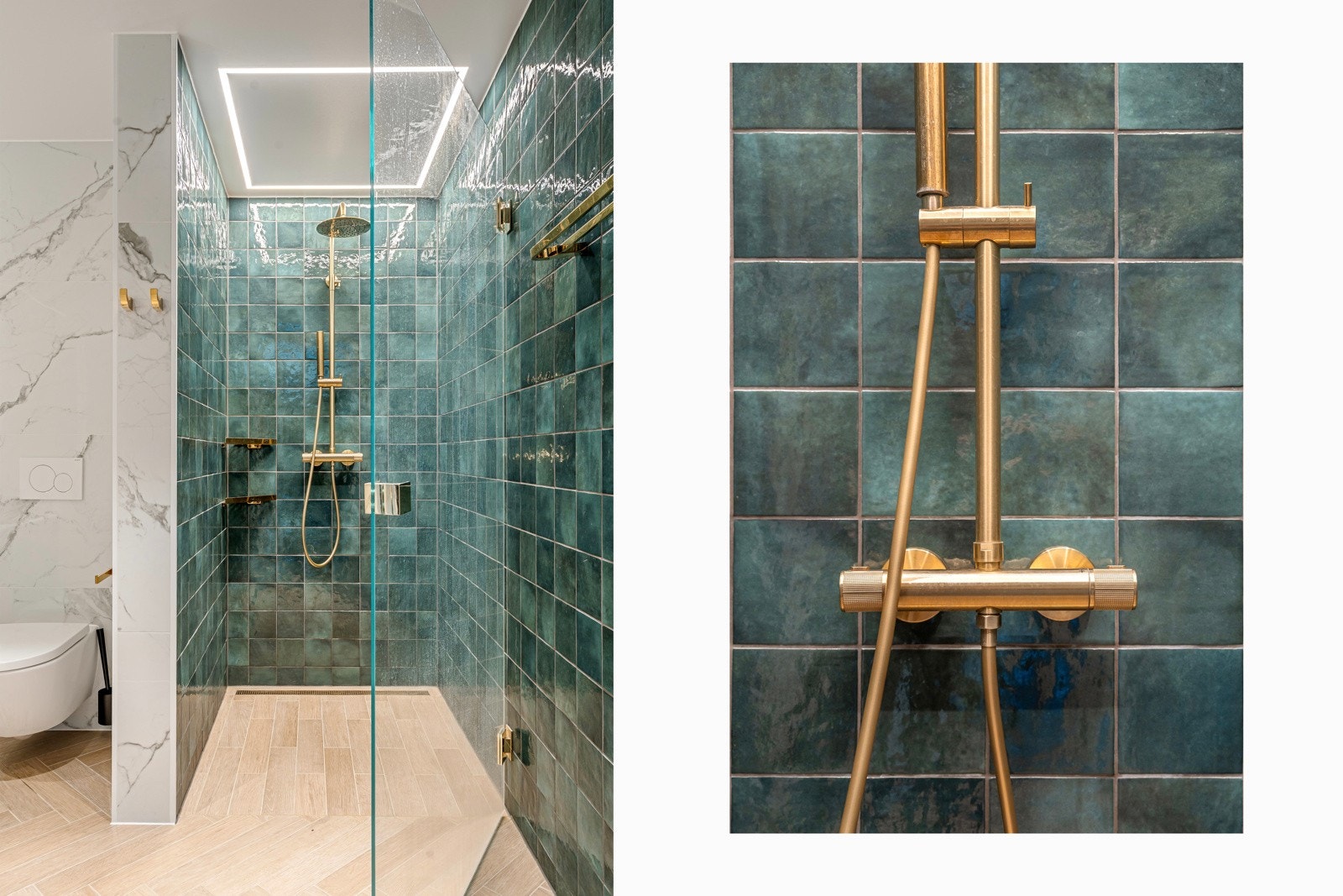 Stilige detaljer på bad. Galleribilde