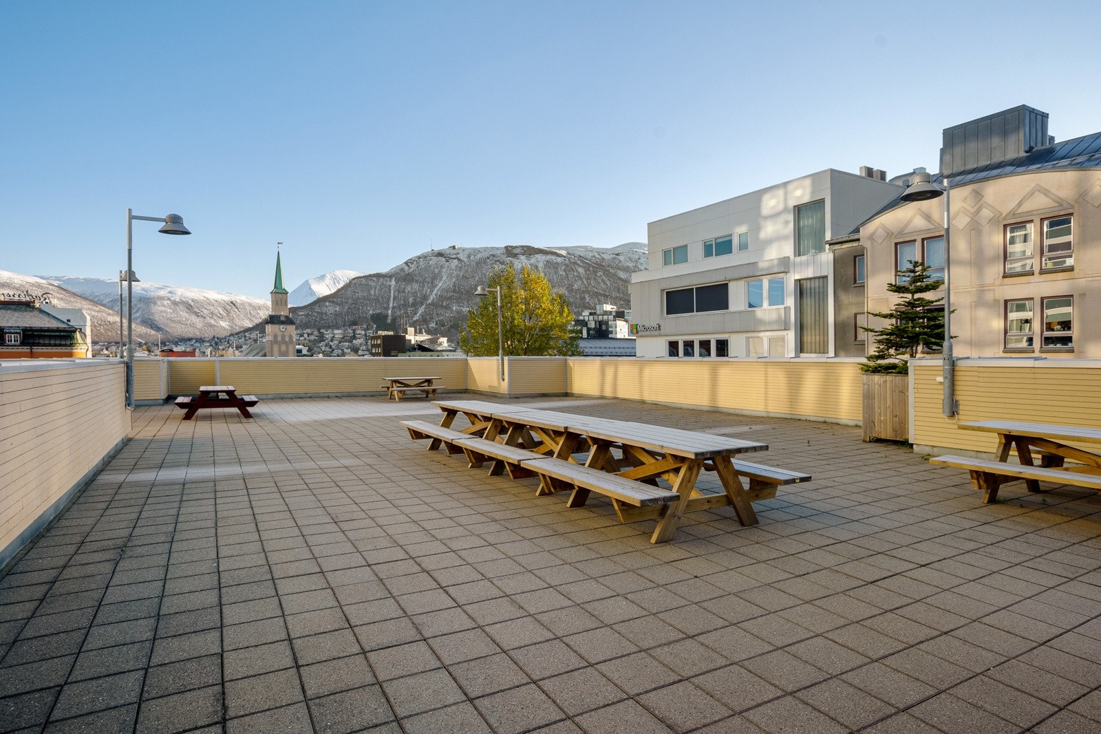 Felles takterrasse. Galleribilde